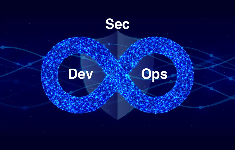 Boucle infinie Dev, Sec et Ops symbolisant le DevSecOps